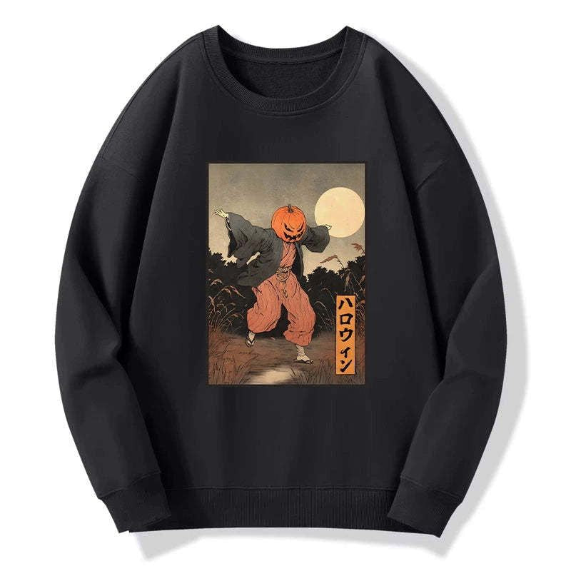 retro Japanese monster sweatshirt for streetwear