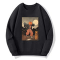 retro Japanese monster sweatshirt for streetwear