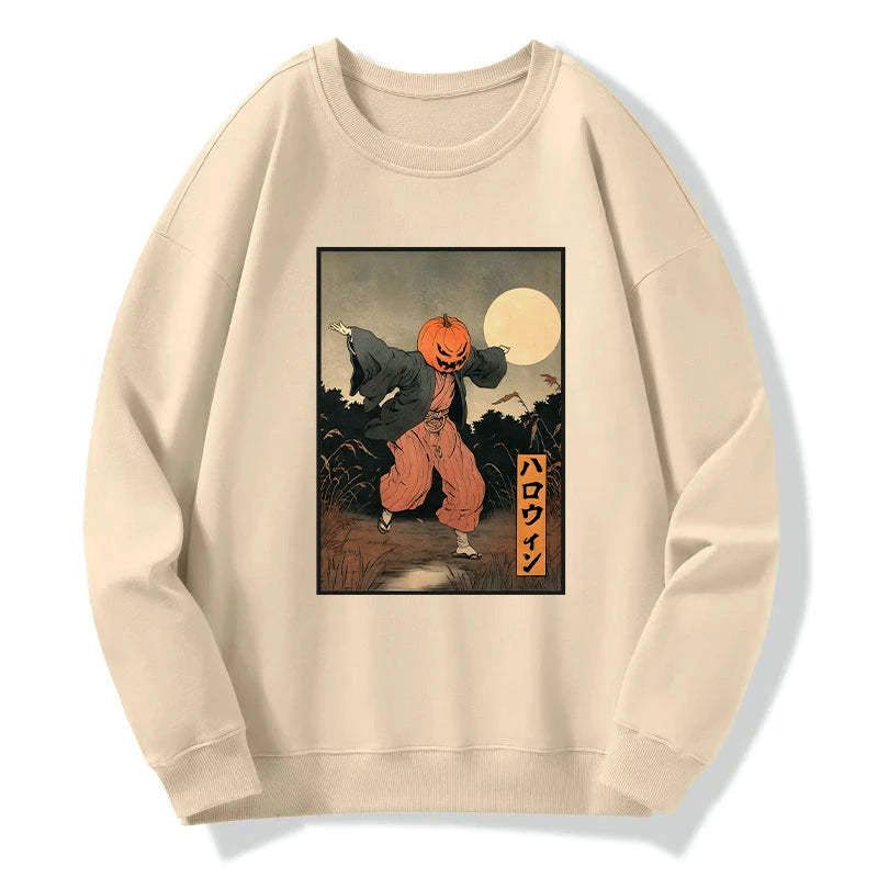 Kyoto-Lion Japanese Pumpkin Monster Sweatshirt