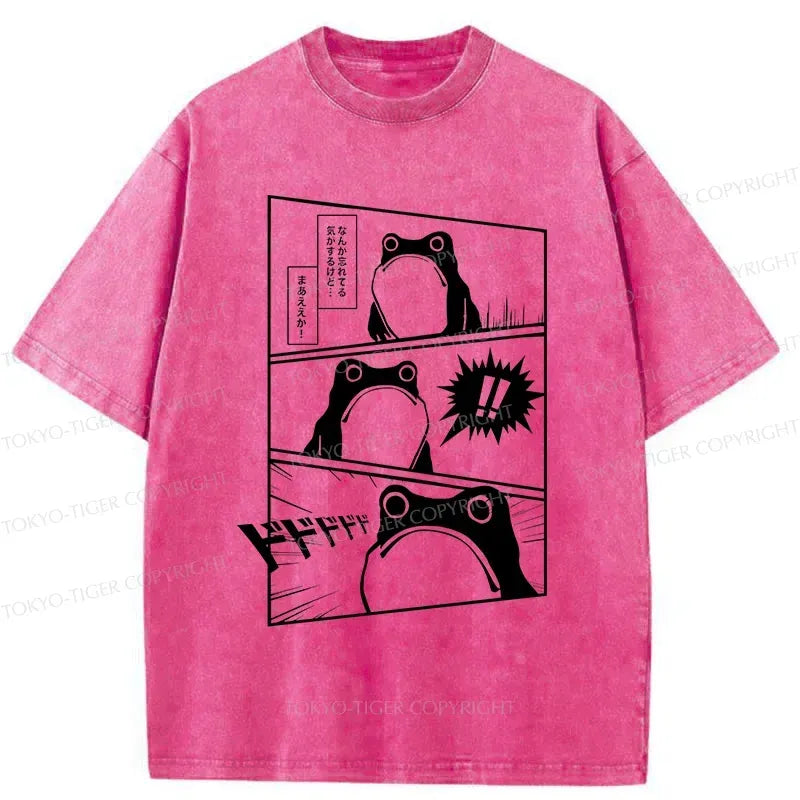 Kyoto-Lion Shocked Frog Washed T-Shirt