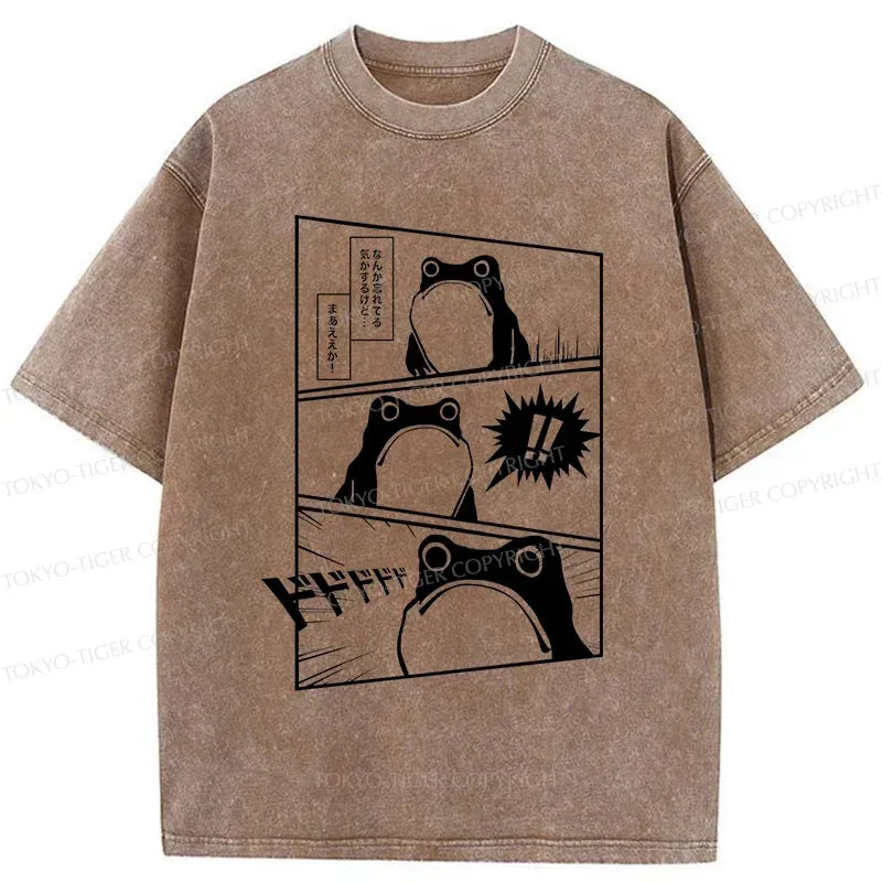 Kyoto-Lion Shocked Frog Washed T-Shirt