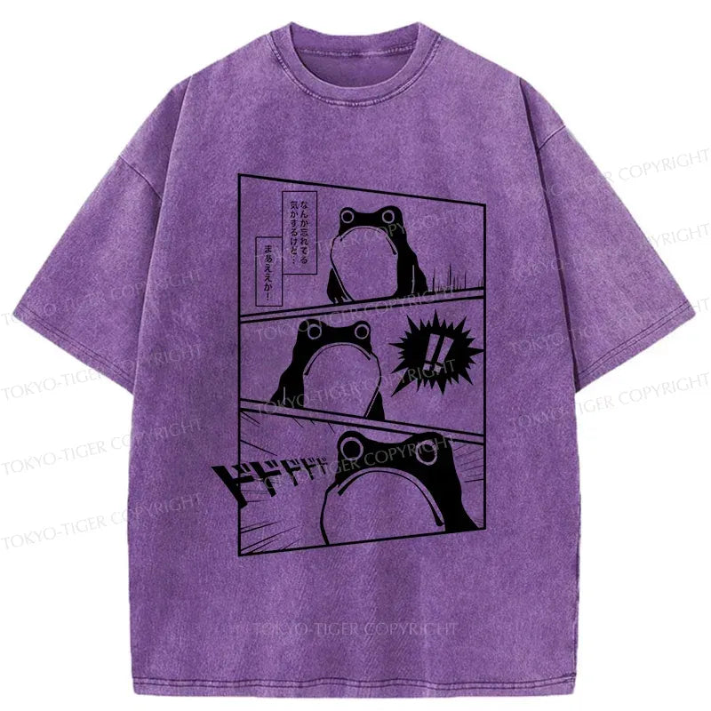 Kyoto-Lion Shocked Frog Washed T-Shirt