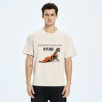 Japanese vintage washed t-shirt for daily wear