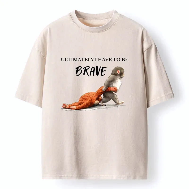 brave lion graphic tee for men casual