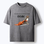 Kyoto-Lion Punch Needs To Learn To Be Brave Washed T-Shirt
