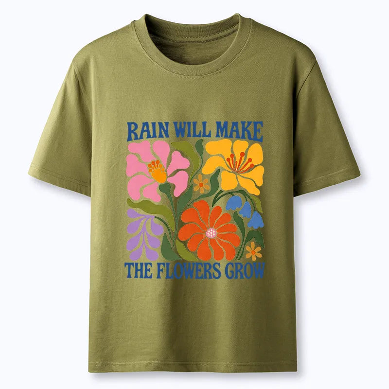 Kyoto-Lion Retro Floral Positive Quote Classic T-Shirt
