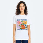 Kyoto-Lion Retro Floral Positive Quote Classic T-Shirt