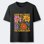 Kyoto-Lion Retro Floral Positive Quote Classic T-Shirt
