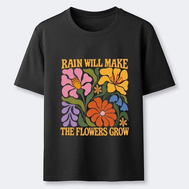 Kyoto-Lion Retro Floral Positive Quote Classic T-Shirt