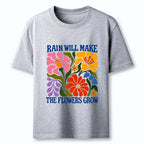 Kyoto-Lion Retro Floral Positive Quote Classic T-Shirt
