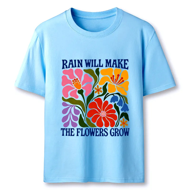 Kyoto-Lion Retro Floral Positive Quote Classic T-Shirt