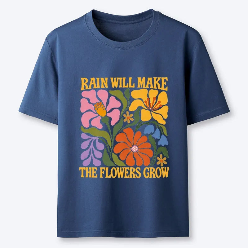 Kyoto-Lion Retro Floral Positive Quote Classic T-Shirt