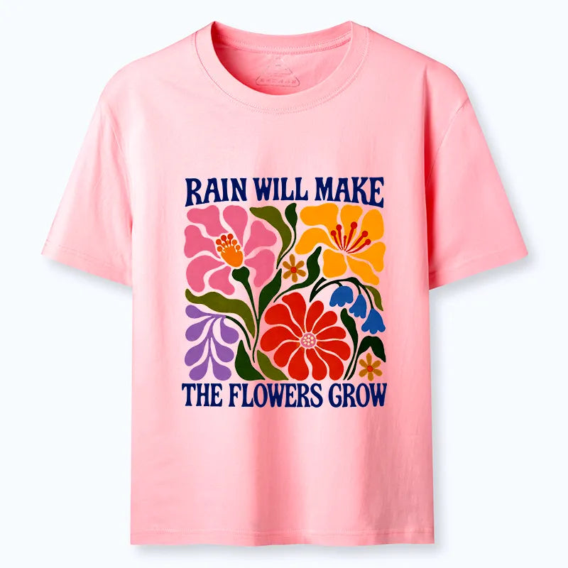 Kyoto-Lion Retro Floral Positive Quote Classic T-Shirt