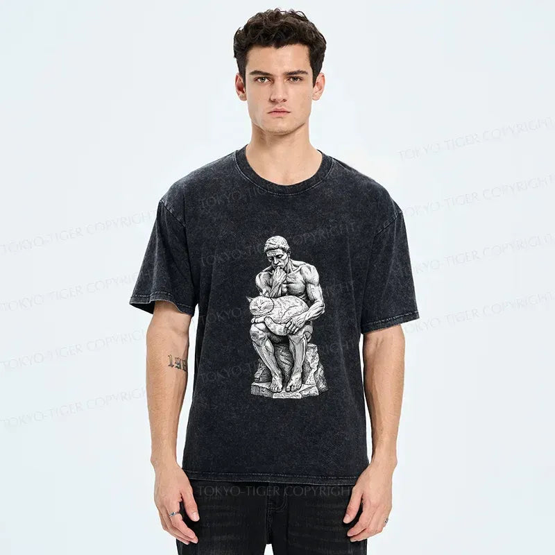 Japanese Cat T-Shirt for Daily Wear