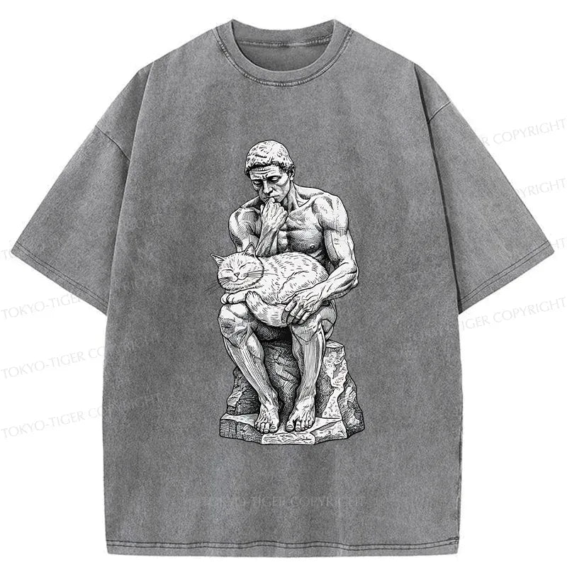 Japanese Cat T-Shirt for Daily Wear