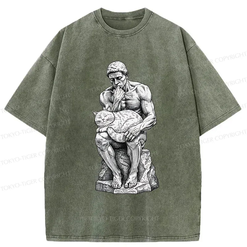 Japanese Cat T-Shirt for Daily Wear