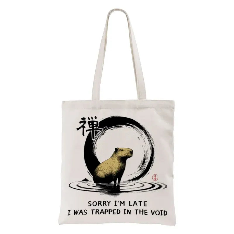 Trending Japanese Capybara Tote Bag