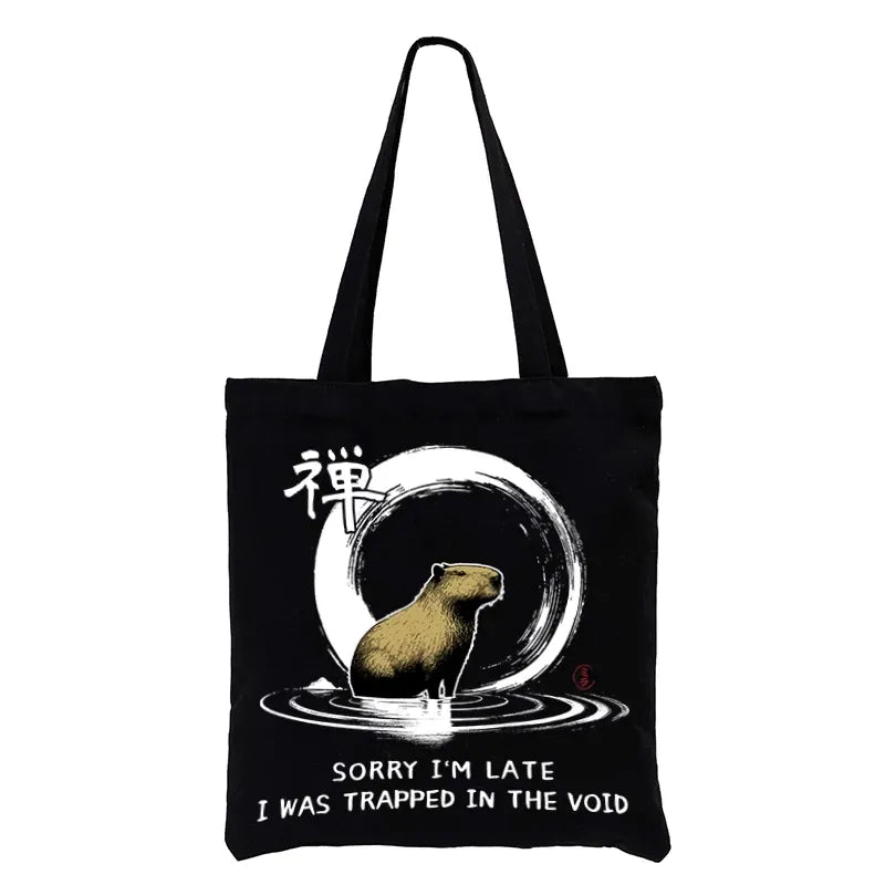 Kyoto-Lion Zen Capybara Was Trapped In The Void Tote Bag