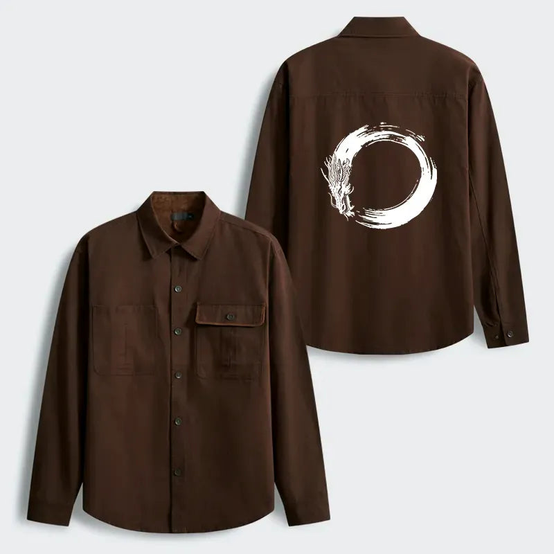 Japanese Dragon Corduroy Jacket for Men