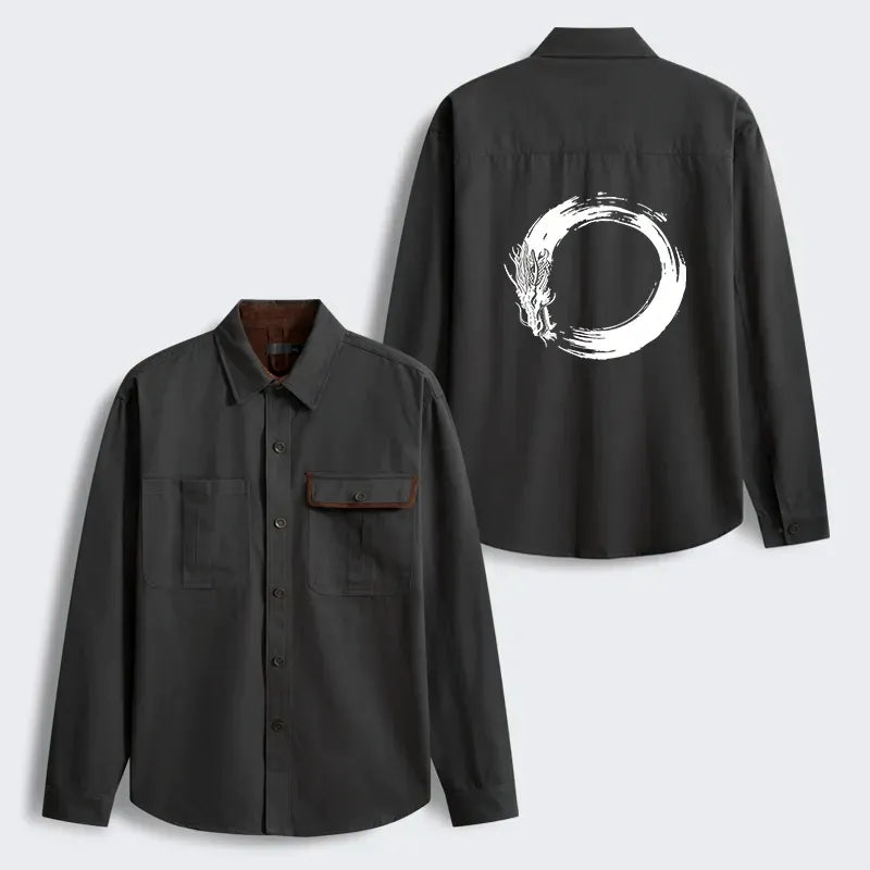 Japanese Dragon Corduroy Jacket for Men