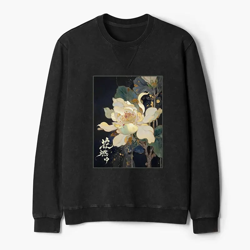 Kyoto lion unisex sweatshirt for everyday layering