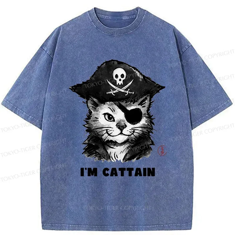 Vintage Japanese Cat T-Shirt On Sale