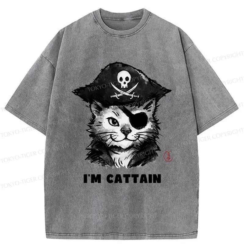 Vintage Japanese Cat T-Shirt On Sale
