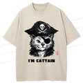 Kyoto Lion Japan Cat T-Shirt for Streetwear