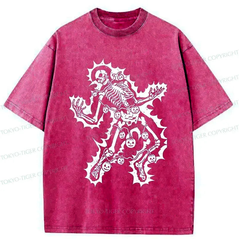 Trendy Japanese Skeleton T-Shirt for Daily Wear