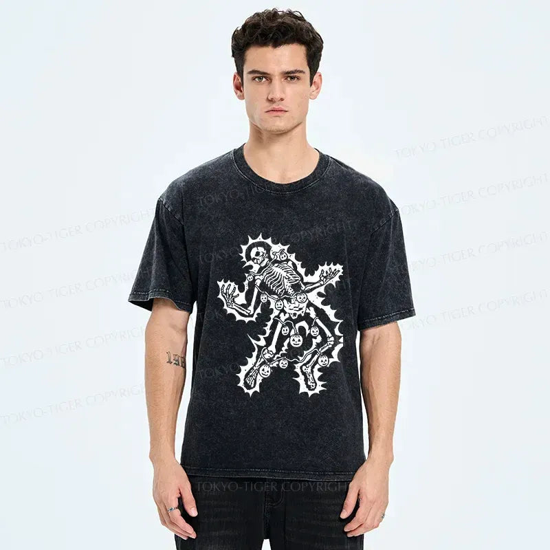 Trendy Japanese Skeleton T-Shirt for Daily Wear