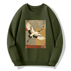 Kyoto-Lion Crane Spirit Classic Sweatshirt