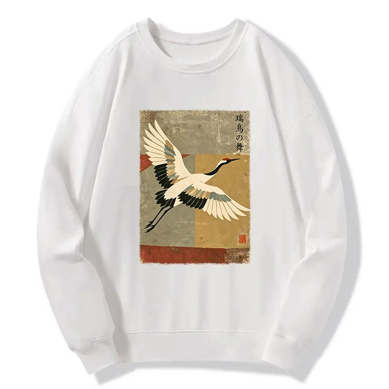 Kyoto-Lion Crane Spirit Classic Sweatshirt