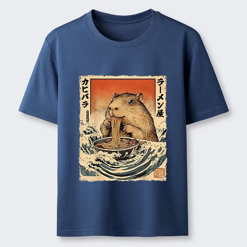 Kyoto-Lion Hamster Eating Ramen Classic T-Shirt