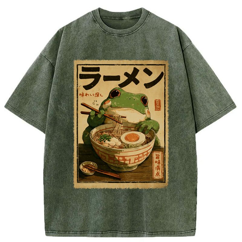Kyoto-Lion Ramen Bliss Washed T-Shirt