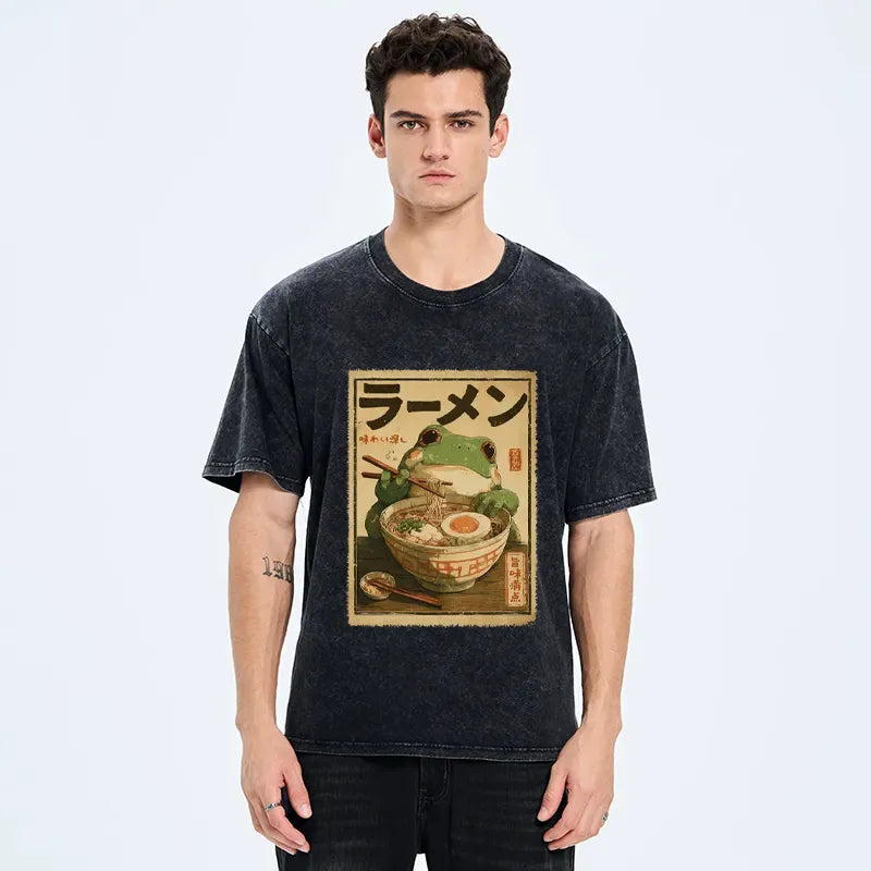 Kyoto-Lion Ramen Bliss Washed T-Shirt