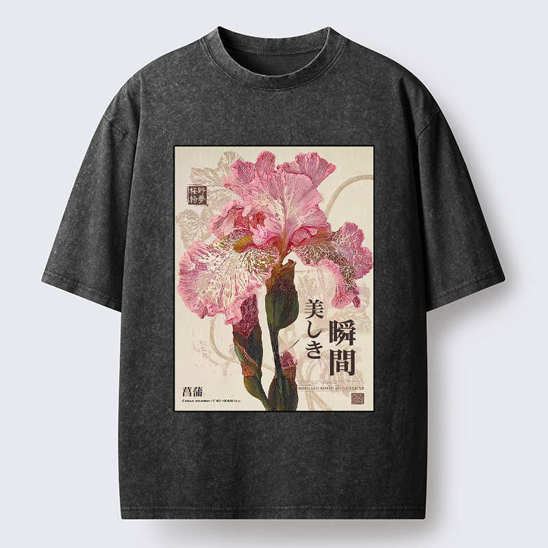 Japanese Iris T-Shirt Free Shipping