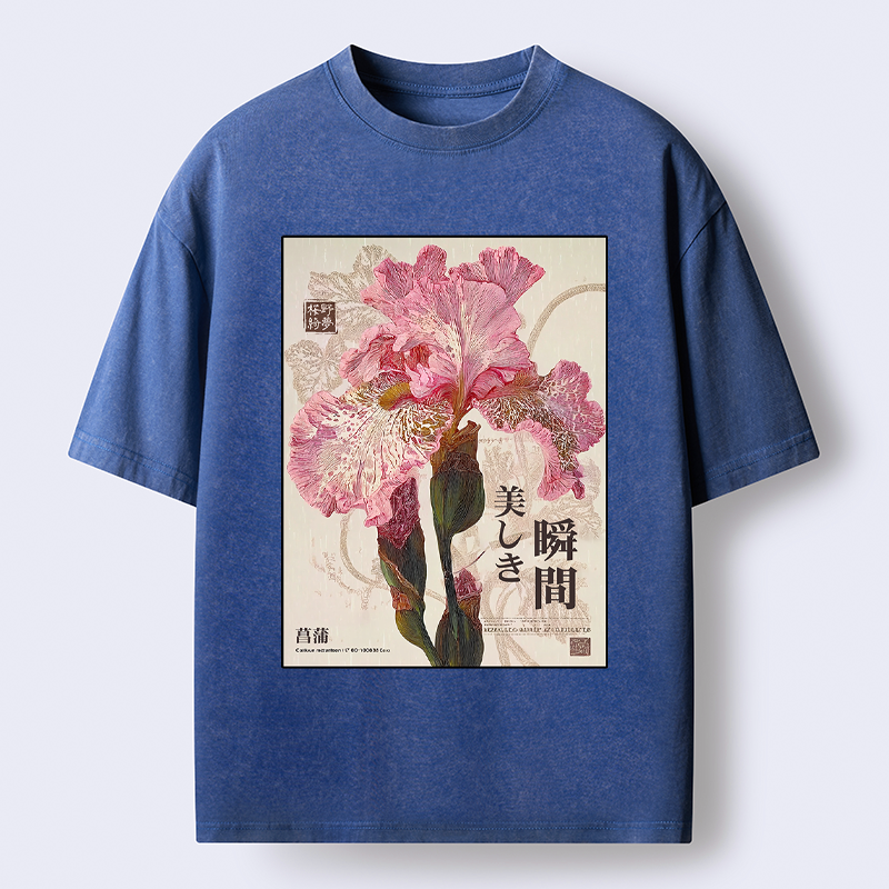 Japanese Iris T-Shirt Free Shipping