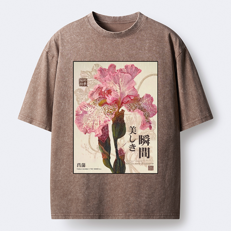 Japanese Iris T-Shirt Free Shipping