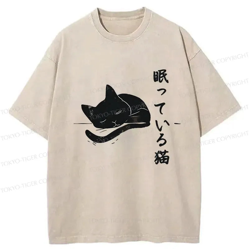 Soft Cotton Ukiyo-e Cat Shirt for Anime Convention