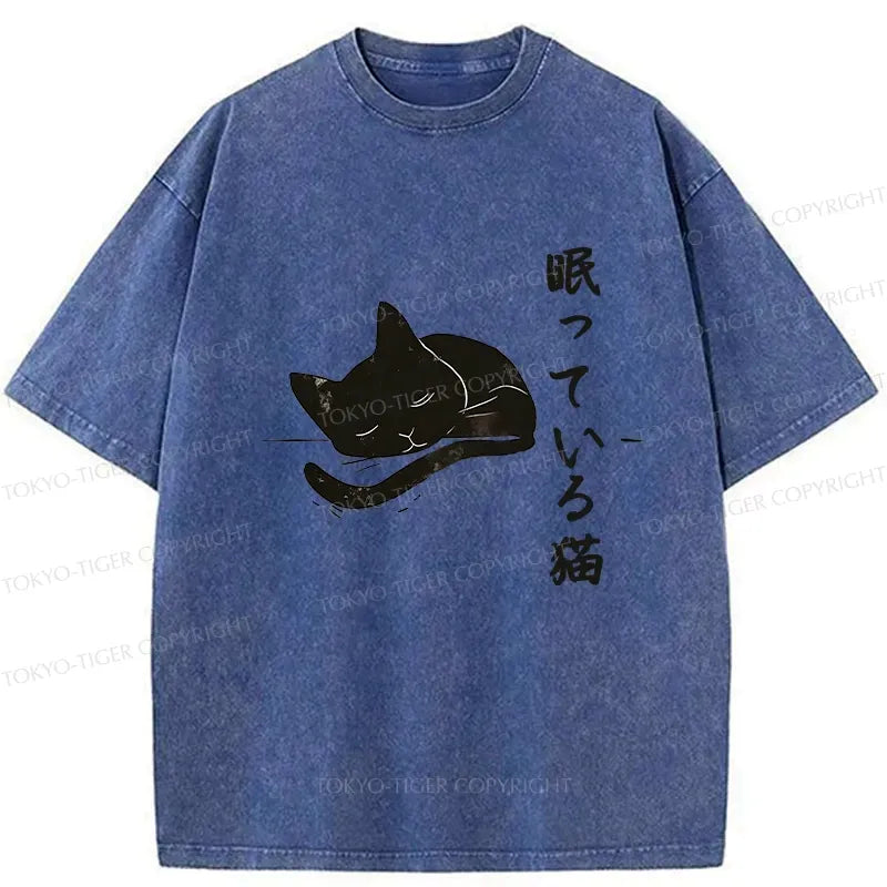 Soft Cotton Ukiyo-e Cat Shirt for Anime Convention