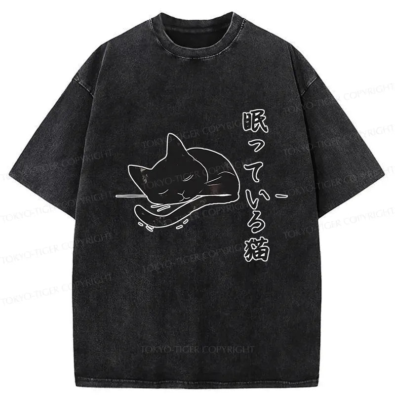 Soft Cotton Ukiyo-e Cat Shirt for Anime Convention