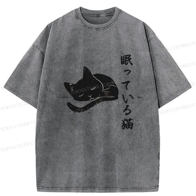 Soft Cotton Ukiyo-e Cat Shirt for Anime Convention