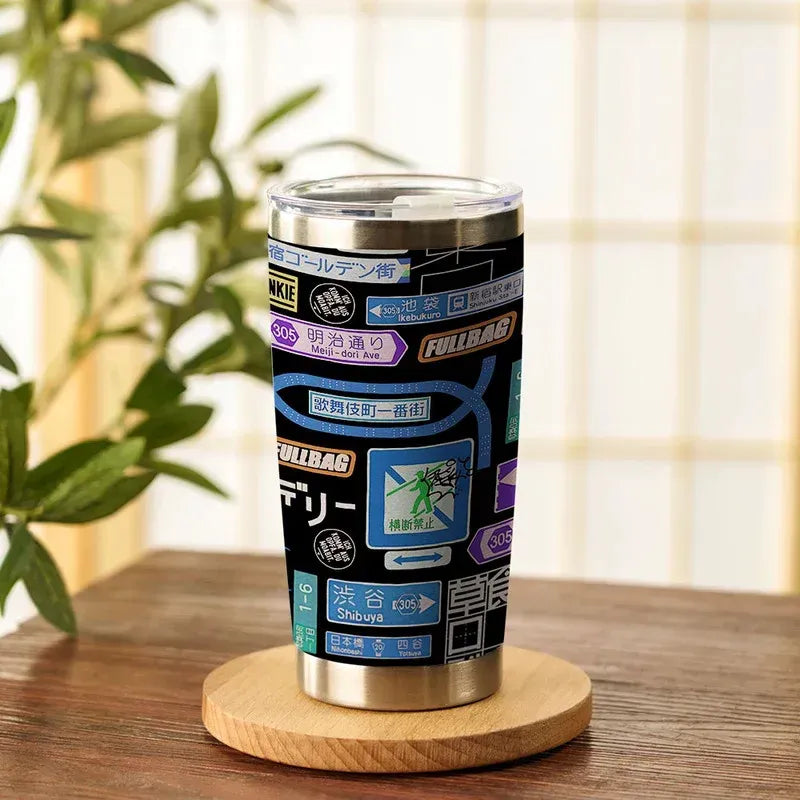 Kyoto-Lion Urban Japanese Signage 20oz Tumbler