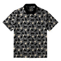 Kyoto-Lion Black Cats On Moonlit Night Button-up Shirt