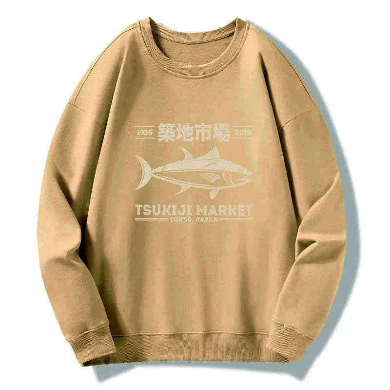 Kyoto-Lion Retro Tsukiji Fish Market Streetwear Tokyo Sweatshirt
