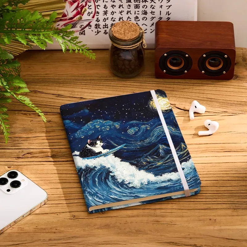 Japanese Cat Notebook for Travel Journaling