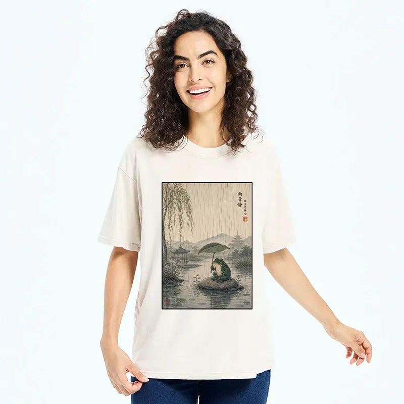 Japanese Frog T-Shirt for Streetwear