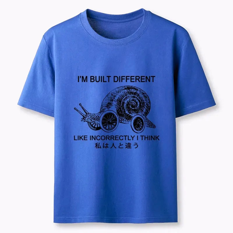 Kyoto-Lion Snail Built Different With Wheels Joke Classic T-Shirt
