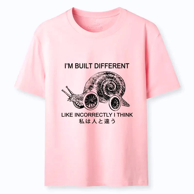 Kyoto-Lion Snail Built Different With Wheels Joke Classic T-Shirt