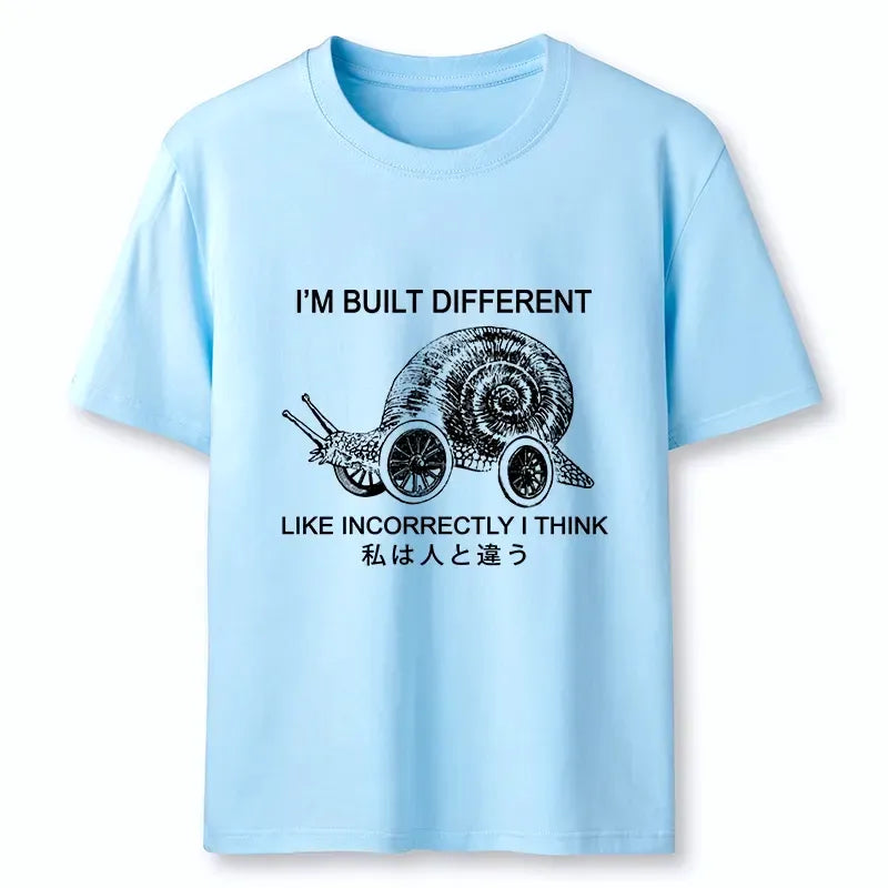 Kyoto-Lion Snail Built Different With Wheels Joke Classic T-Shirt